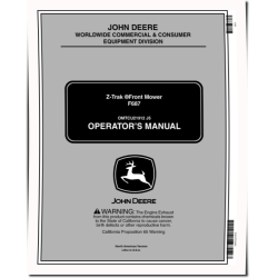 ZTrak F687 Front Mowers (SN: from 050001) (North America) Operators Manual (OMTCU21912)