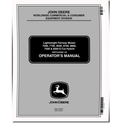 7500, 7700, 8500, 8700, 8800 (SN:020001-030000); 7500 E-Cut, 8500 E-Cut Fairway Mowers (Export) Operators Manual (OMTCU26681)