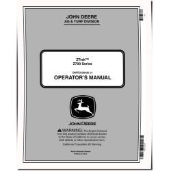 ZTrak Z710A and Z720A (SN from 030001) Zero-Turn Mowers (North America) Operators Manual (OMTCU30420)