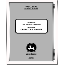 1435,1445 (SN:110001-), 1545 (SN:090001-), 1565 (SN:100001-) Ser.II Front Mowers (Export) Operators Manual (OMTCU33870)