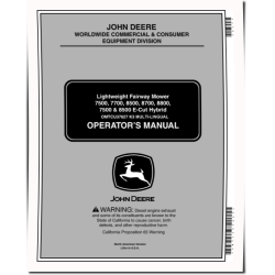 7500,7700,8500,8700,8800 (SN:020001-030000), 7500 E-Cut,8500 E-Cut Fairway Mowers (N.America) Operators Manual (OMTCU37627)
