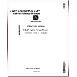 7500A and 8000A E-Cut Hybrid Fairway Mowers (SN: 040001 - 050000) (Europe) Operators Manual (OMUC10908)