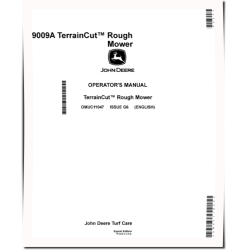 TerrainCut 9009A Rough Mowers (SN: 020001 - 030000) (Export Edition) Operators Manual (OMUC11047)