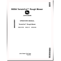 TerrainCut 9009A Rough Mowers (SN: 030001 - 045000) (Export Edition) Operators Manual (OMUC15709)