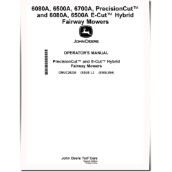 PrecisionCut 6080A,6500A,6700A(SN:020001-030000); 6080A,6500A E-Cut Hybrid Fairway Mowers (Export) Operators Manual (OMUC26226)