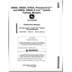 PrecisionCut 6080A,6500A,6700A(SN:030001-050000); 6080A,6500A E-Cut Hybrid Fairway Mowers, N.A. Operators Manual (OMUC27548)