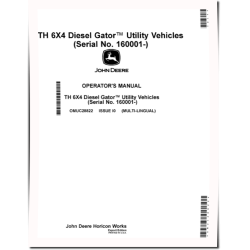 TH 6x4 Diesel Gator Utility Vehicles (SN: 160001 - 170000) (Export Edition) Operators Manual (OMUC28822)