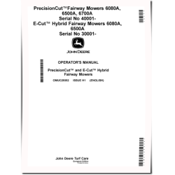 PrecisionCut 6080A,6500A,6700A(SN:040001-050000); 6080A,6500A E-Cut Hybrid Fairway Mowers (EU) Operators Manual (OMUC29352)