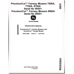 7500A,7700A,8700A(SN:090001-130000), 8900A(SN:060001-100000) Fairway; 8800A Rough Mowers, Europe, Operators Manual (OMUC29485)