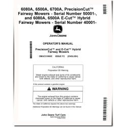 PrecisionCut 6080A,6500A,6700A(SN:050001-060000); 6080A,6500A ECut Hybrid Fairway Mowers, N.A. Operators Manual (OMUC31863E)