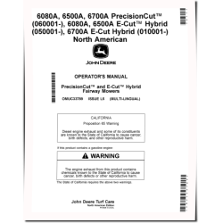PrecisionCut 6080A,6500A,6700A(SN:060001-080000); 6080A,6500A,6700A ECut Hybrid Fairway Mower, N.A, Operator Manual (OMUC33789)