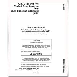 724i, 732i and 740i Trailed Crop Sprayers w.Multi­Function Controller (Europe) Operators Manual (OMWZ724219)