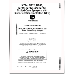 M724, M724i, M732, M732i, M740 and M740i Trailed Crop Sprayers (up to MY2020) (Europe) Operators Manual (OMWZW14833)