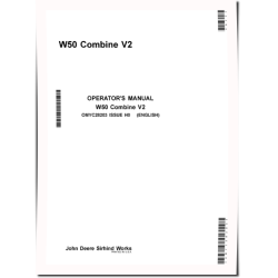W50 Combines V2 (Asia) Operators Manual (OMYC28203)