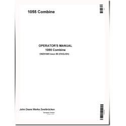 1055 Combines (SN: up to 047200) (Europe) Operators Manual (OMZ91605)