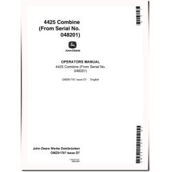 4425 Combines (SN: from 048201) Operators Manual (OMZ91797)