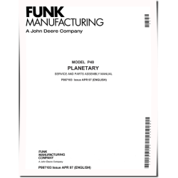 P40 Planetary Transmission Servece and Parts Assembly Manual (P997103)