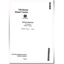 720 (SN: 7200000-) and 730 (SN: 7300000-) Diesel Tractors Service Manual (SM2020)