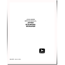JD760 Elevating Scrapers Technical Manual (SM2076)