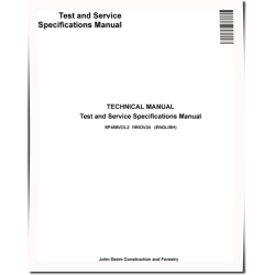 Test And Service Specifications Manual (SP458VOL2)