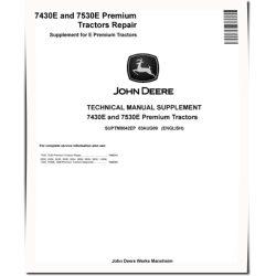 7430E Premium and 7530E Premium Tractors Supplement for Repair Manual (SUPTM8042EP)