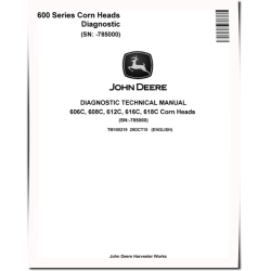 606C, 608C, 612C, 616C and 618C Corn Heads Diagnostic Manual (TM100219)