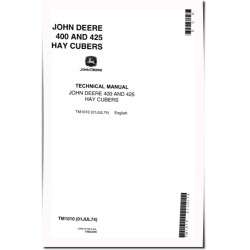 400 and 425 Hay Cubers Technical Manual (TM1010)