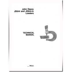644 and 644A Wheel Loaders Technical Manual (TM1011)