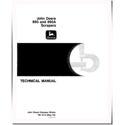 860 and 860A Elevating Scrapers Technical Manual (TM1014)