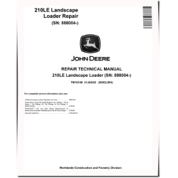 210LE (SN. from 888004) Landscape Loaders Repair Manual (TM10149)