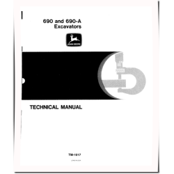 JD690 and JD690A Crawler Excavators Technical Manual (TM1017)