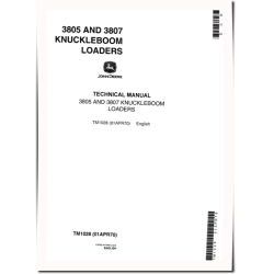 3805 and 3807 Knuckleboom Log Loaders Technical Manual (TM1028)