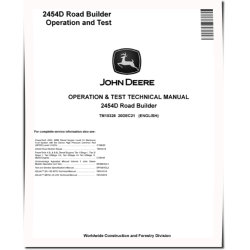 2454D Road Builders Operation and Test Manual (TM10326)