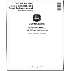 100F, 76F and 85F Orchard Vineyard Tractors Technical Manual (TM103319)