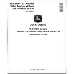 4520 and 4720 Compact Utility Tractors without Cab (SN. from 650001) Technical Manual (TM105119)