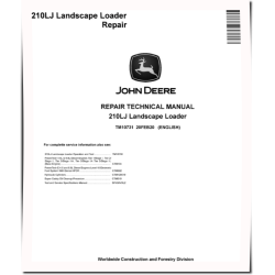 210LJ Landscape Loaders Repair Manual (TM10731)