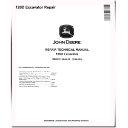 120D Crawler Excavators Repair Manual (TM10737)