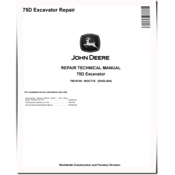75D Crawler Excavators Repair Manual (TM10749)