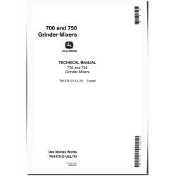 700 and 750 Grinder-Mixers Technical Manual (TM1079)