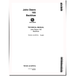 165 Backhoe Technical Manual (TM1081)