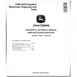 D450 Self-Propelled Windrowers Diagnostic Manual (TM108919)