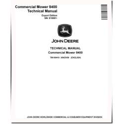 8400 Commercial Mowers (SN. from 010001) Technical Manual (TM109419)