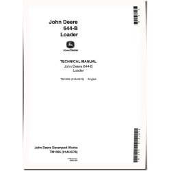 644B and JD644B Wheel Loaders Technical Manual (TM1095)