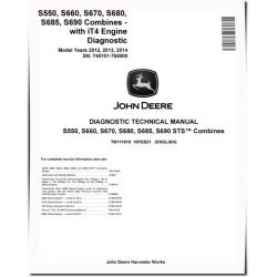 S550, S660, S670, S680, S685 and S690 STS Combines with iT4 Engine (SN: 745101-765000) Diagnostic Manual (TM111919)