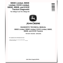 5083E, 5083E Limited, 5093E, 5093E Limited, 5101E and 5101E Limited T2/S3 and T3/S3A Tractors Diagnostic Manual (TM112419)
