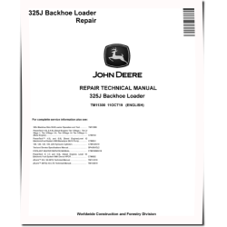 325J Backhoe Loaders Repair Manual (TM11300)