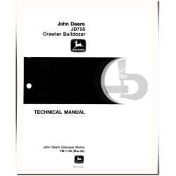 750 and JD750 Crawler Dozers Technical Manual (TM1136)