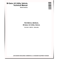 M-Gator A2 Utility Vehicles (SN: from 010001) Technical Manual (TM114019)