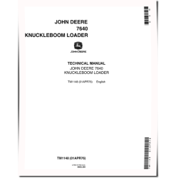 7640 Knuckleboom Log Loaders Technical Manual (TM1148)