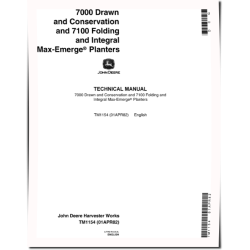 Max-Emerge 7000 and 7100 Planters Technical Manual (TM1154)